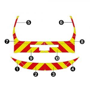 Alternative view of Kit Jaune-Rouge Partiel - PEUGEOT Rifter à Hayon (2024)